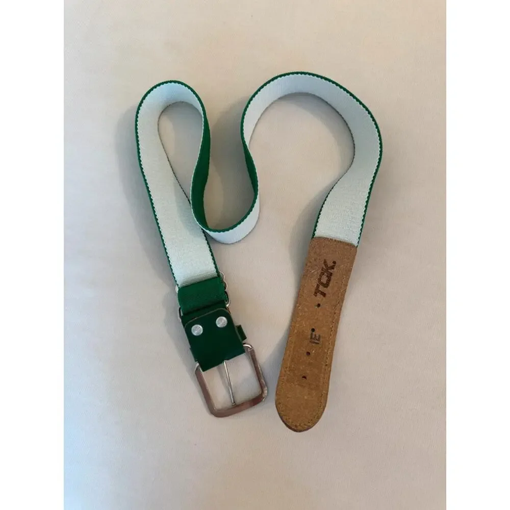 TCK Baseball Belt Green Adjustable One Size